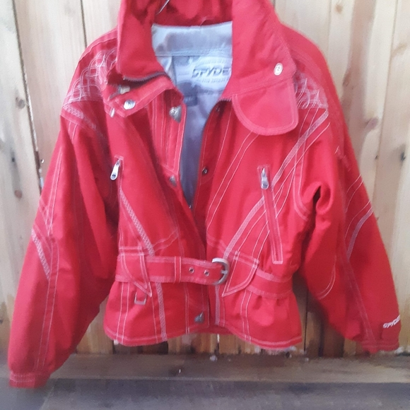 Red SPYDER boulder Colorado coat. Size L